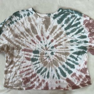 SO Tie Dye Baggy Crop Top